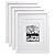 Egofine 11x14 Picture Frames 4 PCS White - Made of Solid Wood for Table Top and Wall Mounting for Pictures 8x10/5x7 with Mat Horizontally or Vertically Display Photo Frame White