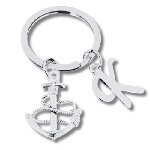 Personalized Anchor Charm Keychain