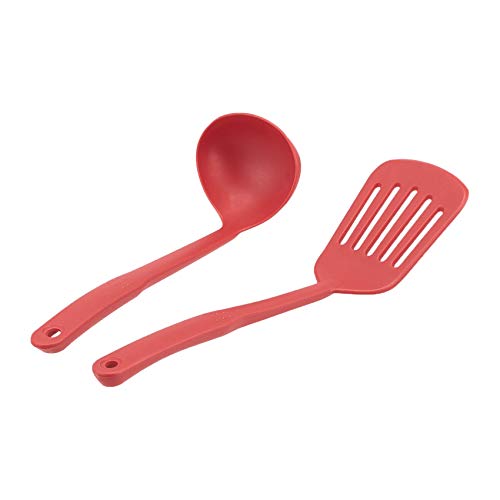 Amazon Basics Aluminum Ns 12Pc Red Cookware Set, 12 Piece #TOP4