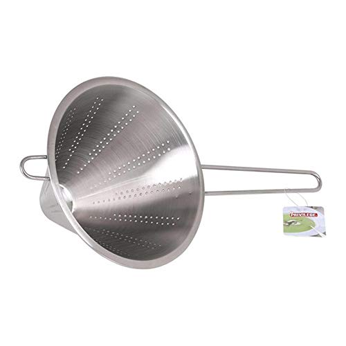 DAKE Colador Chino 20 Cm Cocina Profesional Fino Varilla Plateado Acero Inoxidable