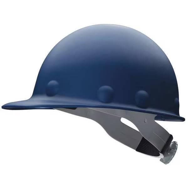 Hard Hat, Fiberglass, 8 Point Ratchet, Type 1, Class G, Blue, Mfr: P2ASW71A000-A