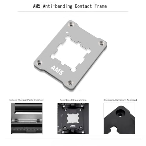 Soporte para CPU AM5 con marco de contacto protector contra flexión 4