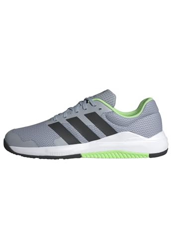 adidas Herren Dropset Base Training Shoes, Halo Silver/Lime Burst/Core Black, 45...