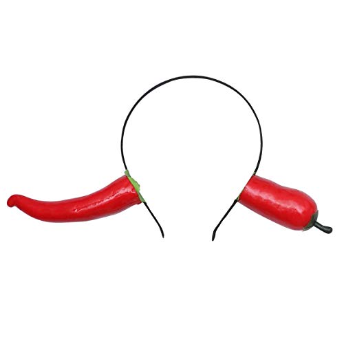 Bandeau poivron rouge adulte : accessoire cheveux cosplay
