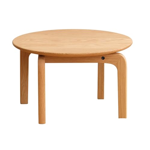 府中市の家具 LISCIO CircleLowTable 42 オーク[No.620] / 木製 ローテーブル サイドテーブル インテリア 広島県