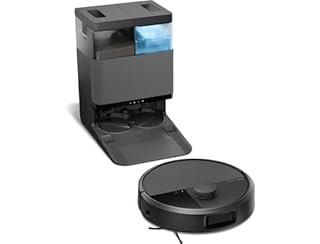 iRobot Roomba Plus 505 Combo Robot + AutoWash - Base Multifonction - Lavage et séchage à l'air Chaud des lingettes - PrecisionVision IA - LiDAR Clearview Pro - 75 Jours d'autovidage - Noir