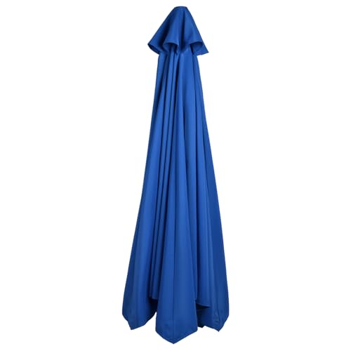 Auvent de rechange en polyester pour parasol de terrasse orange bleu vert