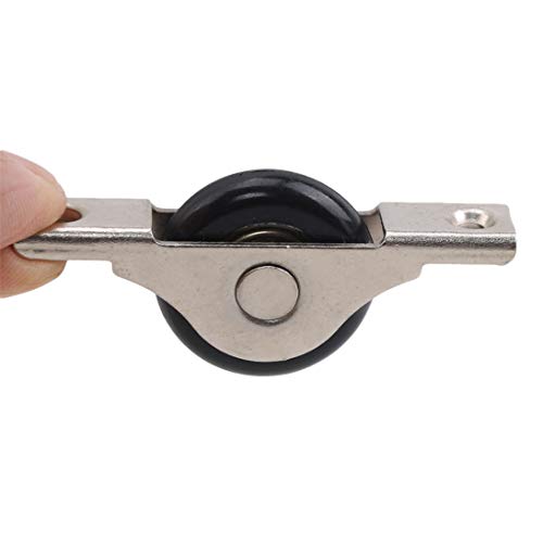Winwinfly 1Pieces Metal Hanging Sliding Wardrobe Closet Door Roller Pulley Hardware for Furniture Hardware Wheel,Small Size