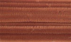 Chenilles/Pipe Cleaners - Brown 12mm x 300mm - 15 Per Pack