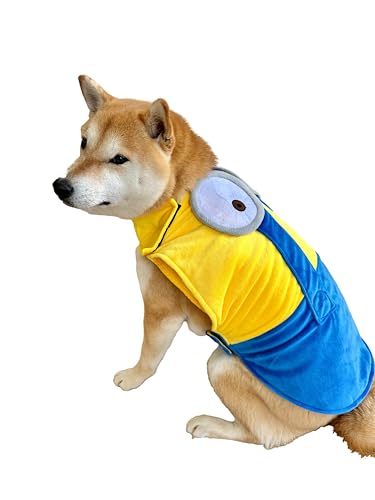 ComfyCamper Yellow Jeans and Goggles Dog Costume for Small Me Medium XLarge Cosplay Halloween Costumes 2 2024, L ComfyCamper Yellow Jeans and Goggles Dog Costume for Small Me Medium XLarge Cosplay Halloween Costumes 2 2024, L