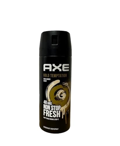 Axe Men Gold Oud Wood & Dark Vanilla - Desodorante para hombre, 6 unidades, 150 ml