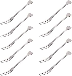 24 Pcs Mini Salad Fruit Forks Stainless Steel Dessert Forks Metal Dinnerware Forks for Fruit, Dessert, Cake, Salad, Cocktail