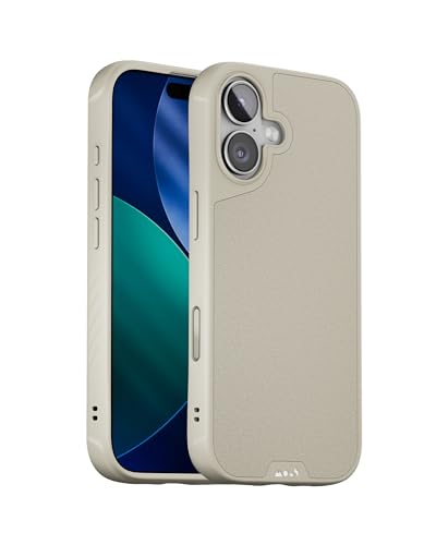Image of Mous for iPhone 17 Case, Compatible with MagSafe - Limitless - Protective Magnetic Cover for iPhone 17 - Shockproof, Full Camera Protection, Anti-Scratch Back, Stone