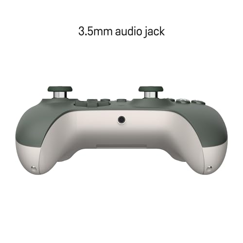 8Bitdo Ultimate C Wired Controller with RGB Lighting Fire Ring - Dark Green | Officially Licensed, Hall Effect Joysticks, Hall Trigger, 3.5mm Audio Jack, for Xbox Series X|S, Xbox One, Windows 10/11 - Image 3