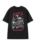 rock eagle clothing australia MAJESTIC EAGLE - Zeigen Sie Ihren Metalhead-Stolz mit dem Slayer The Final Campaign Eagle Logo Graphic Tee mit einem auffälligen Adler-Druck, der den Geist von Rock and Roll verkörpert.