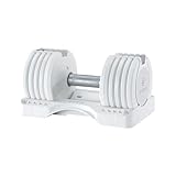 可変式ダンベル 10kg Pure Series ホワイト 単品 5段階調整 正規品 バイズーム Byzoom