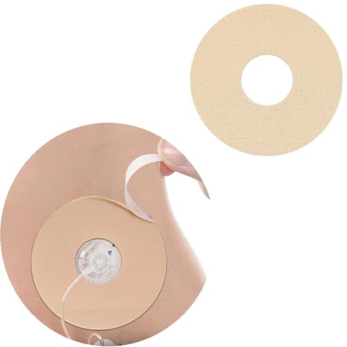 40 Pcs CGM Adhesive Patches Tan for Medtronic 780G/770G Tandem t:Slim X2/ Mobi - Hypoallergenic Pre-Cut Sensor Tape with 0.8 Hole 14-Day Wear Sensor (Not Included)