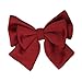 FJMQHU Charming Helmet Bow Decoration Adorable Bow Solid Color Cute Decor Accessories Ornament Decoration for Motorbike Biking, Claret