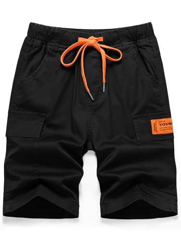 YOUNGSOUL Jungen Kurze Hosen Kinder Cargo Shorts Sommer Freizeithose Jungs...