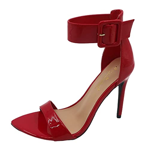 Anne Michelle Women's Open Toe Stiletto Heel Sandals...