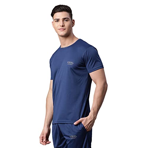 Image of Mack Jonney Men Round Neck Polyster Regular Fit T-Shirt