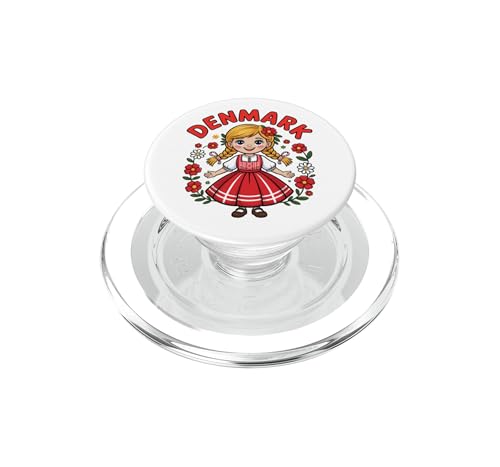 PopGrip MagSafe Jolie Fille Danoise : support de téléphone folklore