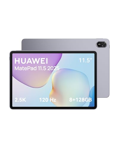 HUAWEI MatePad 11.5 2025 Tablet, Display FullView da 2.5K e 120 Hz che Garantisce Comfort Visivo, 8+128GB, Batteria de 10,100 mAh, Ricarica Rapida a 40 W, Quattro Altoparlanti