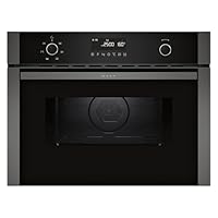 Neff N 50, C1AMG84G1, Einbau Mikrowelle mit Heißluft 60 x 45 cm, Easy Clean für schnelle Reinigung, LCD Display, 1-Touch Buttons, Automatikprogramme, Grill, Graphite-Grey
