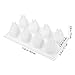 OUNONA 8 Lattices Pine Cone Shaped Silicone Mold Baking Tools for Cakes Mousse Ice Cream Chocolate