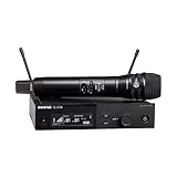 Shure SLXD24/K8B Digital Wireless Microphone System - Includes SLXD2 Handheld Transmitter with KSM8 Black Vocal Mic Capsule and SLXD4 Single Channel Rack Mount Receiver | G58 Band (SLXD24/K8B-G58)