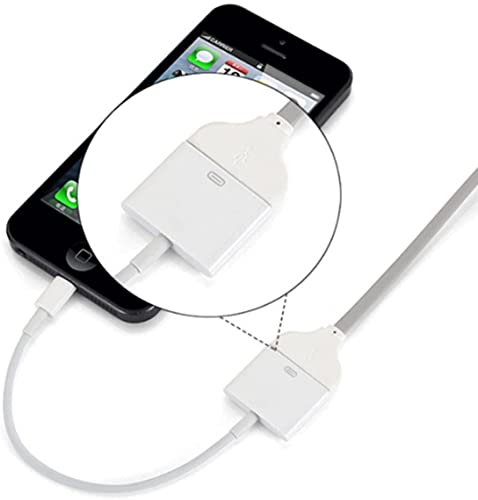 [2 Pack] Lightning To 30 Pin Adapter,Apple Mfi Certified 8 Pin Male To 30 Pin Female Connector Converter With Iphone Lightning Charger Cable Cord Compatible Iphone 13 12 11 X 8 7 6P 5S 4S 4 3 /Ipad #TOP3