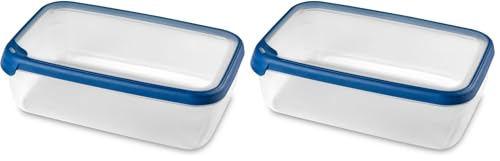 Curver Boîte alimentaire rectangulaire multi usage 4L en polypropylène 100% recyclé, 30x20x9,4 cm, Adapté au Micro-Ondes, Lave-Vaisselle, Congélateur-...