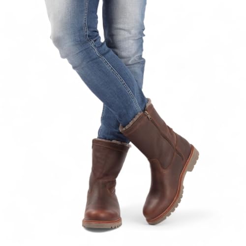 Panama Jack Men's Fedro Igloo C10 Brown Leather Biker Boots3