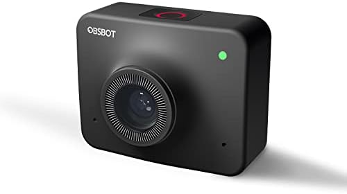 OBSBOT Meet AI Powered Webcam，Webcam for Laptop, Computer Camera, with Noise Canceling Microphones, Adjustable Field of View, Low-Light Correction, Built-in Privacy Cover