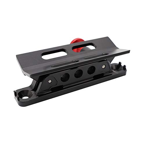 AUFER 1 Year Warranty-Universal Adjustable Roll Bar Fire Extinguisher Mount Holder with 4 Clamps for Jeep Wrangler UTV RZR Boat etc, Aluminum