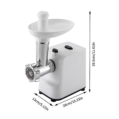 Hachoir à viande 1000W blanc électrique et kit à saucisses complet - 6