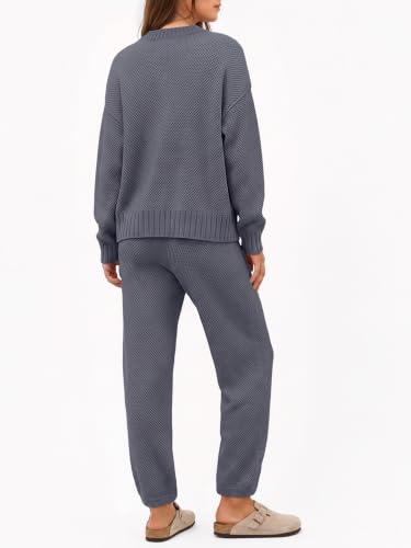 Image of LILLUSORY Women 2 Piece Sweater Matching Lounge Sets 2026 Fall Outfit