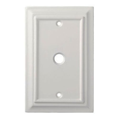 BRAINERD MFG/LIBERTY HDW W13762-W-U WHT WDArc 1G Coax Plate