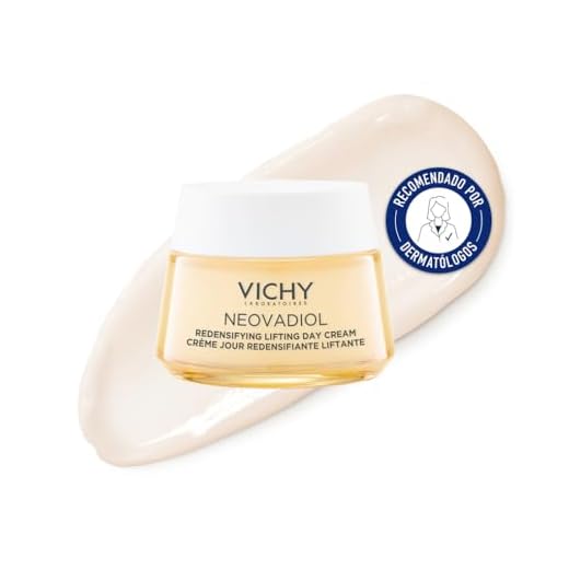 Vichy Crema Día, Efecto Reafirmante y Redensificante, Enriquecida con Extracto de Cassia y Hepes, Para Piel Seca, Neovadiol Peri-menopausia, 50ml