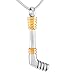 BHSICSACLJ Collier Urne Collier Pendentif urne de crémation en Forme de bâtons de Hockey Garder Les Cendres humaines Souvenir urne commémorative Bijoux pour Femmes et Hommes, 5