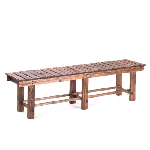 Asiento de patio de madera maciza ideal para balcones y zonas de piscina 2