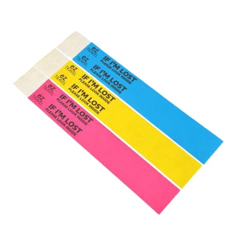 Leona Co 6 Pieces Kids Safety ID Wristband Identification Bracelets Band Children ID Wristband for Boys and Girls