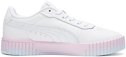 PUMA Women's Carina 2.0 Gradient Sneaker, White White-Pearl Pink, 9 | Image 5
