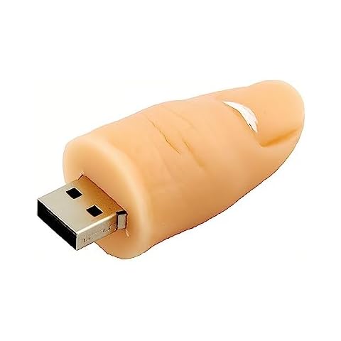 WooTeck 128GB Finger Shaped USB Flash Drive Data Storage Cartoon Pendrive Novelty Cute Memory Stick Cover