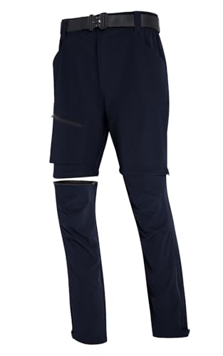 Men's Waterproof Convertible Hiking Pants with Pockets