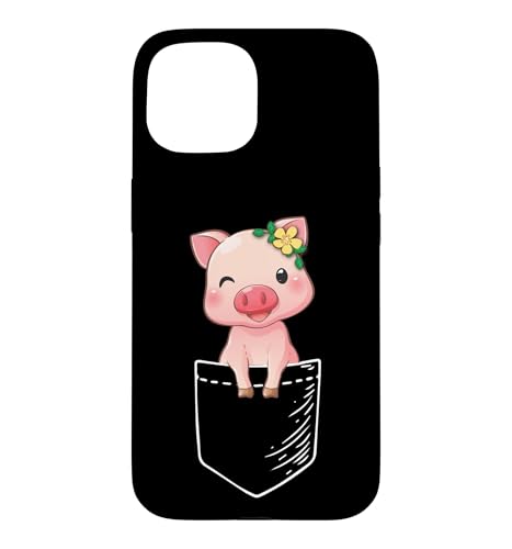 Funny Womens Kids Girls Pocket Pig Cute Show Pig Lover �X�}�z�P�[�X iPhone 15 �p