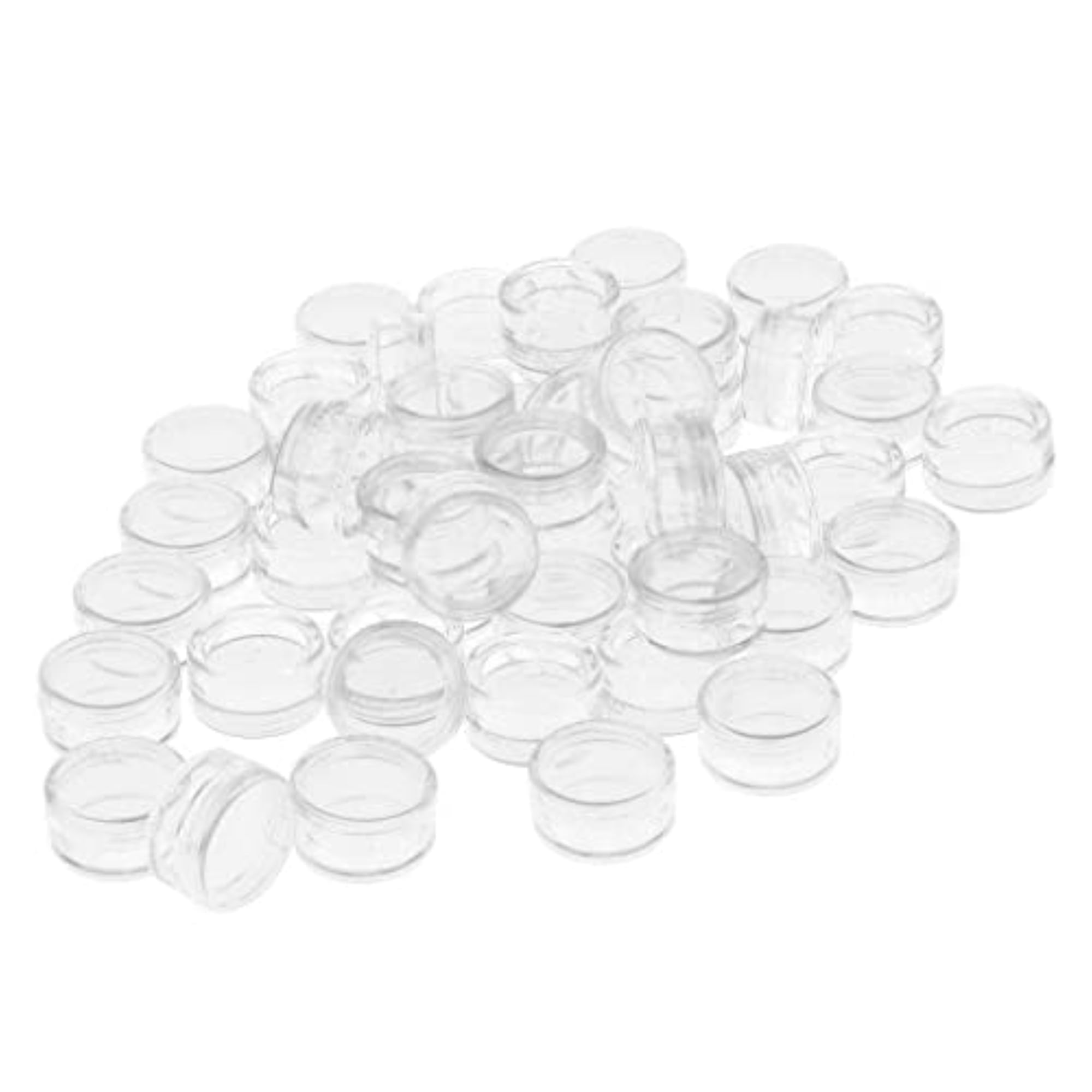 50pcs Empty Round Makeup Jar Pots, Travel Cream Powder Containers