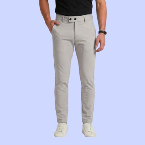Image of Men's Formal Trousers | Premium Lycra Stretch Pants | Standard Fit | Comfortable Office, Business & Casual Wear | Stylish Men's Bottom Wear