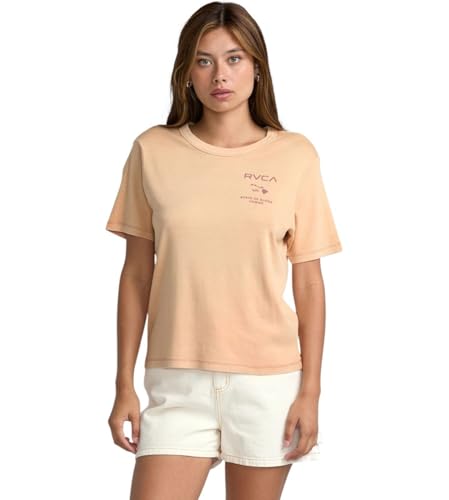 T-shirt quotidien RVCA en coton doux imprimé style skate femme