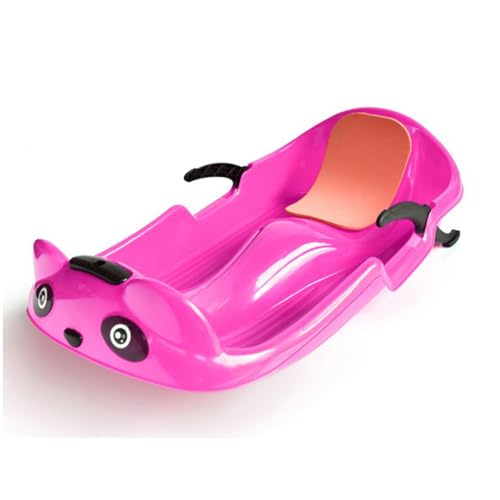 70cm Kids Grass Ski Board with Brake, Lightweight, Pink